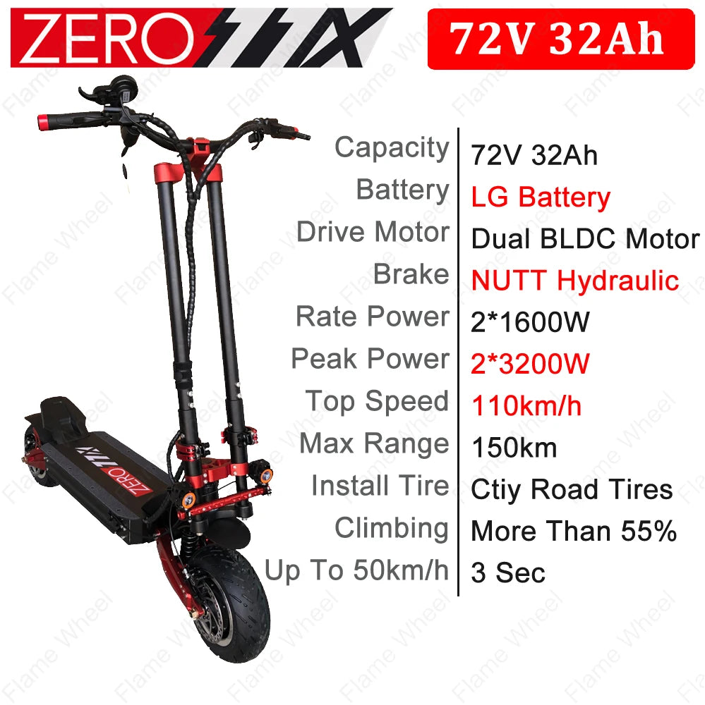 ZERO 11X 72V 32Ah 6400W