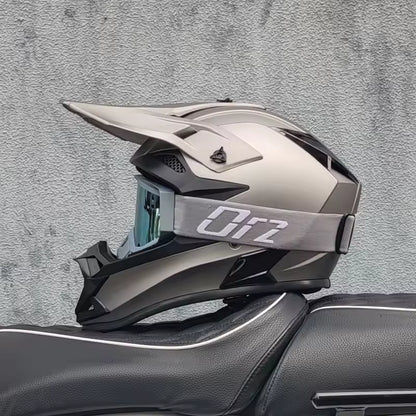 Casco Motocross ORZ Off-Road y Enduro + Regalo