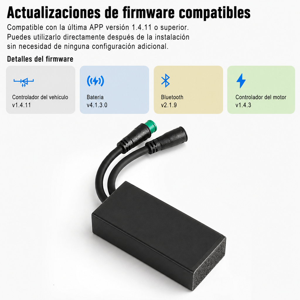 Deslimitador para Xiaomi Electric Scooter 4, 4 Lite, 4 Ultra y 3 Lite. Elimina o activa el límite fácilmente. Plug & play y compatible con app original.