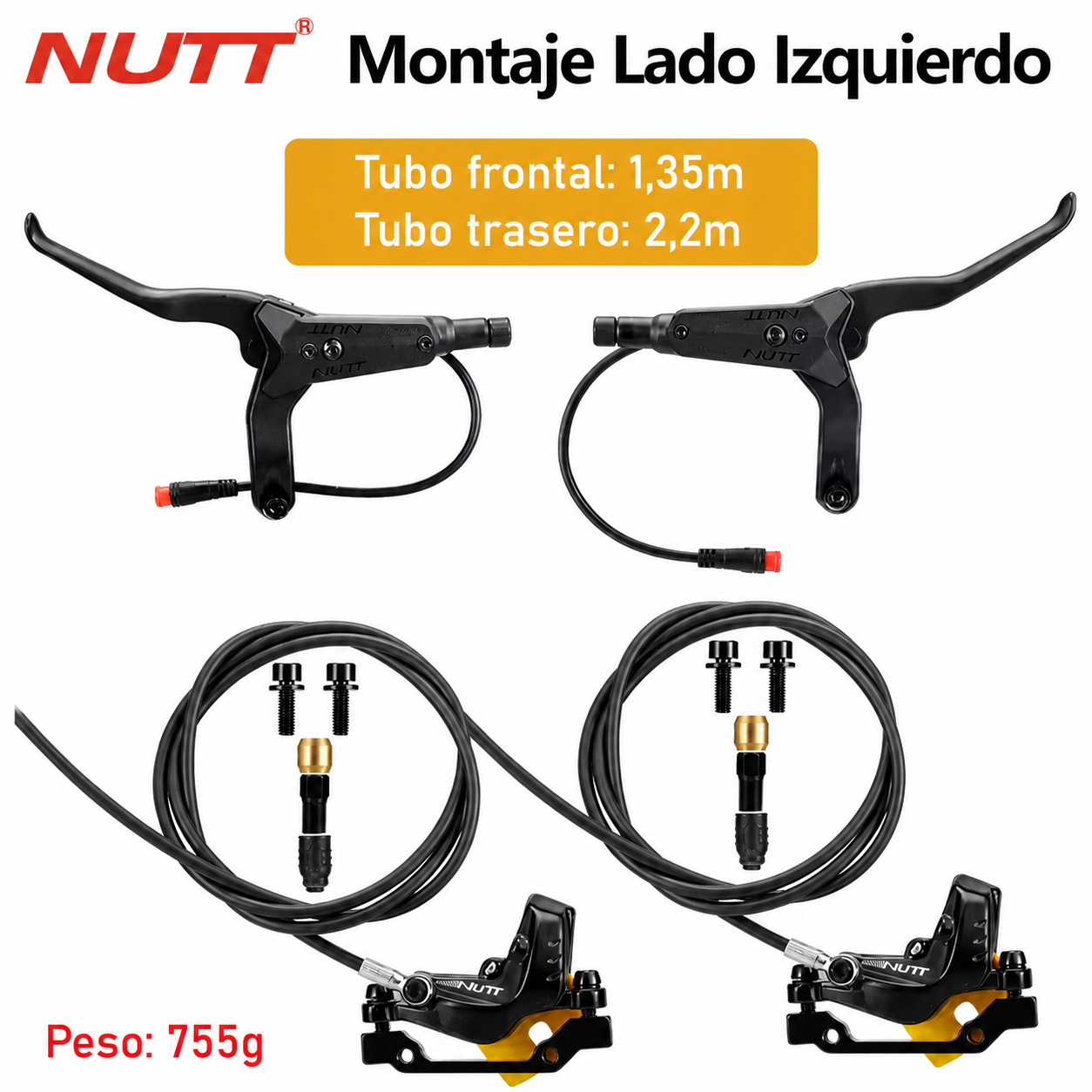 Frenos Hidraulicos NUTT Y5 Patinete Electrico | ZoomerScooters